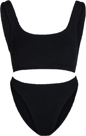 Hunza G Xandra Crinkle Bikini - Black - One Size