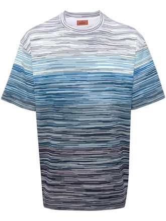 Missoni T-shirt a righe - Blu