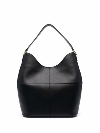 Elisabetta Franchi Borsa a spalla con placca logo - Nero
