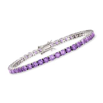 Ross-Simons 7.00- Amethyst Tennis Bracelet in Sterling Silver