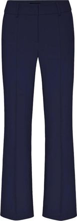 Cambio Wide Broeken - Dames - Wijde Broeken - Blauw - XL - Wol - Broeken