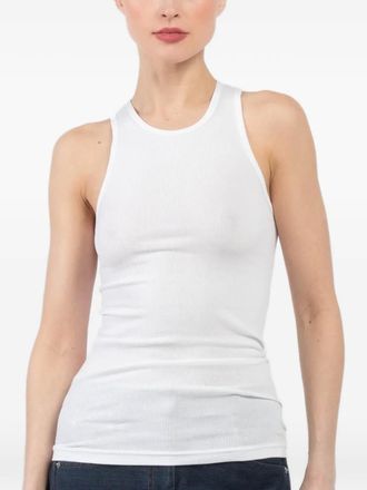 Tibi Geribbelde tanktop - Wit