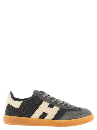Hogan Grijze lage sneakers van wol