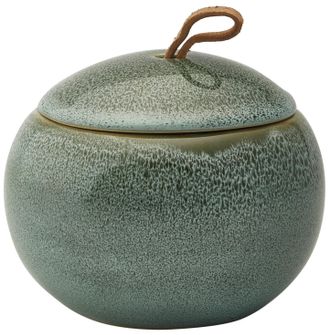 Aquanova Handgefertigte Design Aufbewahrungsdose Ugo aus Keramik, Forest