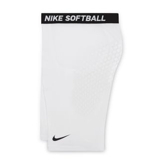 Nike Womens Dri-FIT Softball Slider Short in White | N1013436-102