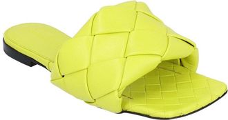 Bottega Veneta Womens Leather Lido Flat Sandal (Authentic Pre-Loved)