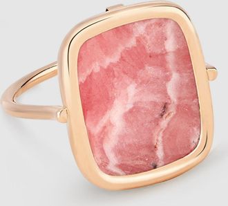 Ginette NY Bague Antique Rhodocrosite Or Rose