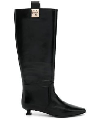 Marc Ellis pointed leather boots - Black