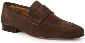 Bruno Magli Nathan Penny Loafer in Dark Brown Suede at Nordstrom Rack, Size 9.5