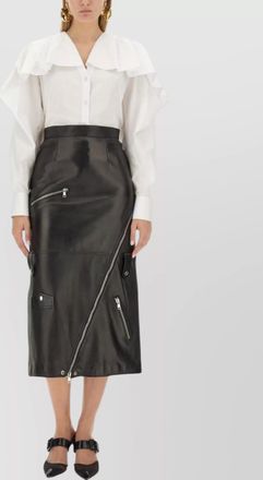 Alexander McQueen draped cotton blouse