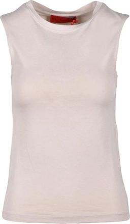 Wild Cashmere Sleeveless Tops, female, Beige, M, Soft Cashmere Blend T-shirt