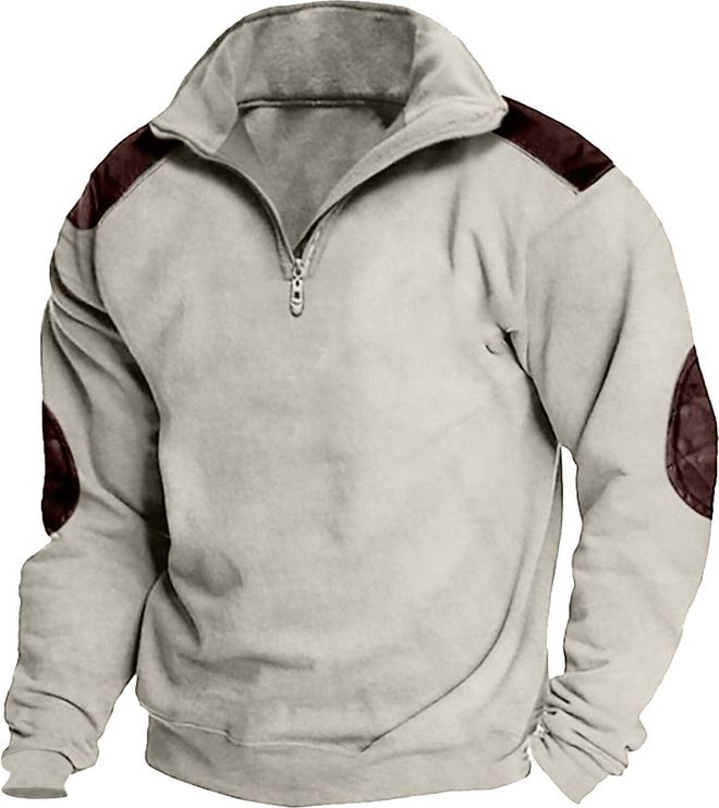 Lmcalzta Oversized Mens Long Sleeve Sweaters Crew Neck Casual