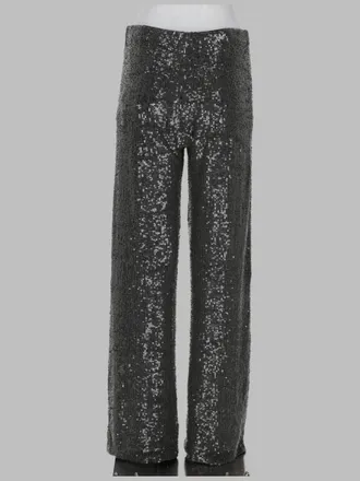 P.A.R.O.S.H. Sequin-Embellished Trousers - Gray