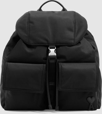 Ami Sac Flap Backpack Marcel Noir