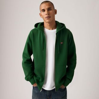 Levi's Zip Up Hoodie - Mens - XS - Green