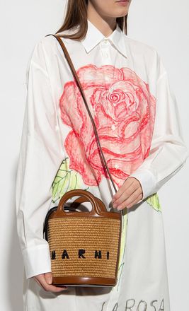 Marni Tropicalia Bucket Bag, Womens, Brown