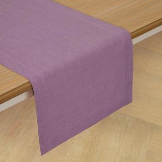 Solino Home Linen Table Runner for Dining Table, Holiday and Everyday Table Decor - Fete in Mulberry at Nordstrom, Size Xx-Small