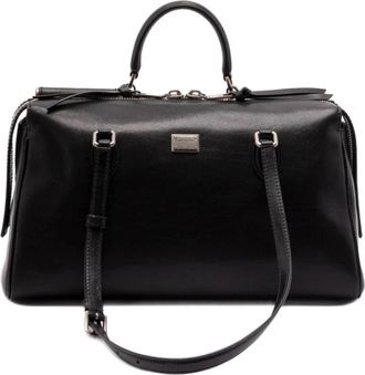 Dolce & Gabbana Stijlvolle Tas Bb 7844 Aw 118 80999 - Dames - Handtassen - Zwart - ONE Size - Leer - Tassen