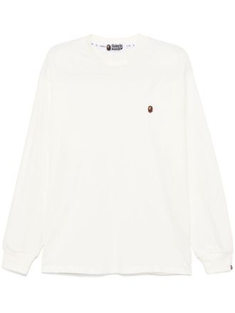 A Bathing Ape One Point long sleeves Tee - White