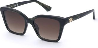 Nina Ricci SNR479 0VBB Womens Sunglasses Tortoiseshell Size 54