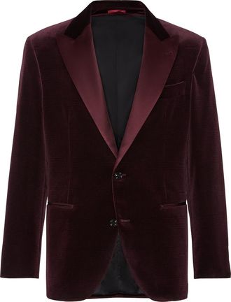 Brunello Cucinelli Tuxedo Jacket in Amaranth at Nordstrom, Size 56 It
