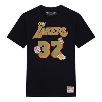 Mitchell & Ness x NBA Los Angeles Lakers Script T-shirt Magic Johnson 32 BNN3DP22083-LALBLCKEJH