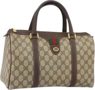 Gucci Pre-owned Canvas Handtas - Dames - Vintage Handtas - Beige - ONE Size - Vintage