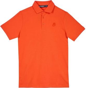 Karl Lagerfeld Polo Ricamo - Heren - T-shirts - Oranje - 2XL - Katoen - Tops