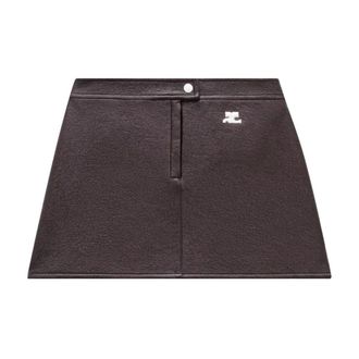 Courr&egrave;ges Rokken, Dames, Rood, S, Katoen, Reedition Vinyl Mini Rok