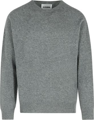 Jil Sander Grey Virgin Wool Blend Sweater