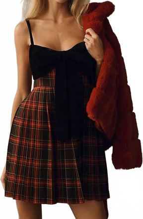 Saylor Jesse Mini Dress In Plaid