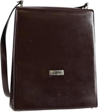 Gucci Pre-owned Leather gucci-bags - Dames - Vintage Schoudertas - Bruin - ONE Size - Vintage