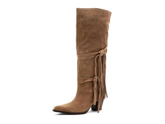 Free People Fast Lane Fringe Boots Womens Boots Sand : EU 37.5 (US Womens 7.5) M, Suede