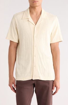 Bonobos Resort Short Sleeve Cotton Shirt in Light Beige at Nordstrom Rack, Size Xx-Large