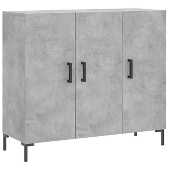 vidaXL Vidaxl - Aparador De Madera De Ingenier&iacute;a Gris Hormig&oacute;n 90x34x80 Cm
