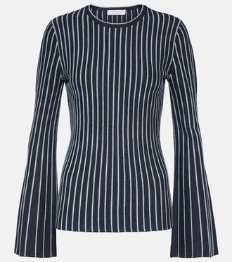 Gabriela Hearst Lorcan striped wool and silk top