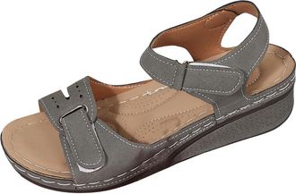 Generic Sandals Womens Summer Washable Slingback Orthopedic Slide Sport Ladies Walking Sandals Womens With Arch Support Wedge Platform Walking Shoes Casual Th