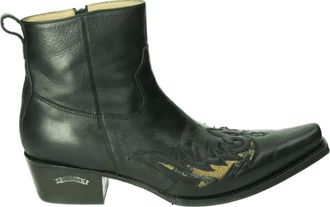 Sendra Schoenen, Heren, Zwart, 45 EU, Leer, Zwarte Leren Herenlaarzen