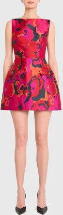 Amanda Uprichard Banco Dress In Pink Multi