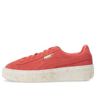 Puma (WMNS) PUMA Suede Platform Board Shoes Red/Blue 365621-04