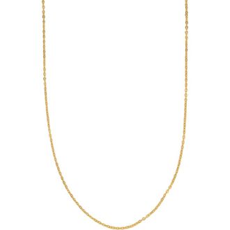 Made by Mary Adjustable Flat Cable Chain in Gold Filled at Nordstrom