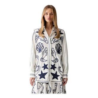 Farm Rio Farm Rio, Dames, Blouses & Shirts, Veelkleurig, Maat: XS Linnen