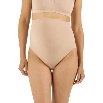 Cache Coeur Essentiel seamless maternity maxi brief in Black at Nordstrom, Size X-Large