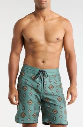 Volcom Desert Dobby Stoney Board Shorts in Light Olive at Nordstrom Rack, Size 29