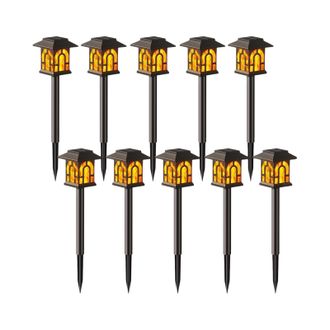 OEM 8/10/12 Luces Solares, Llama Led, Impermeables Ip65, Silicio Monocristalino, Jard&iacute;n, Terraza, Patio