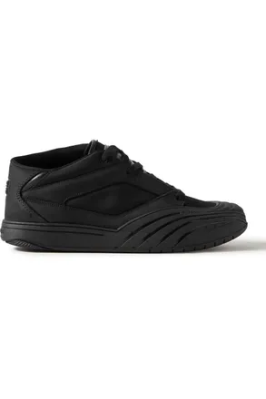 Givenchy Logo-Debossed Suede and Leather-Trimmed Canvas Sneakers