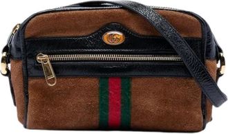 Gucci Pre-owned Cross Body Bags, female, Brown, Size: ONE SIZE Pre-owned Ophidia Crossbody Bag