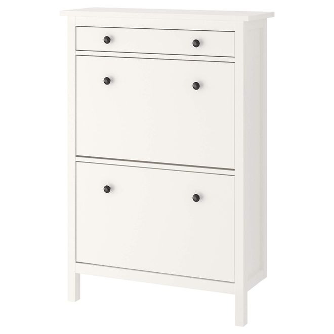 IKEA HEMNES Schuhschrank mit 2 Fächern, 89x30x127 cm, Weiß ab 168,60 €