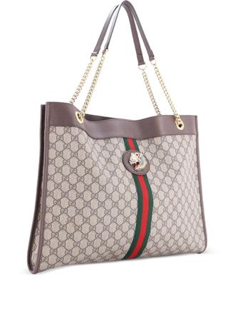 Gucci Rajah Chain GG Coated Canvas Large tote bag - Brown