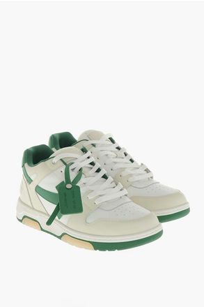 Off-white Low Sneakers OUT OF OFFICE in Two-Tone Leather size 48